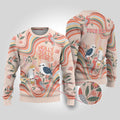 personalised-australia-hippie-christmas-ugly-christmas-sweater-cockatoo-kookaburra-with-wattle-pink-peach-style