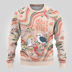 personalised-australia-hippie-christmas-ugly-christmas-sweater-cockatoo-kookaburra-with-wattle-pink-peach-style