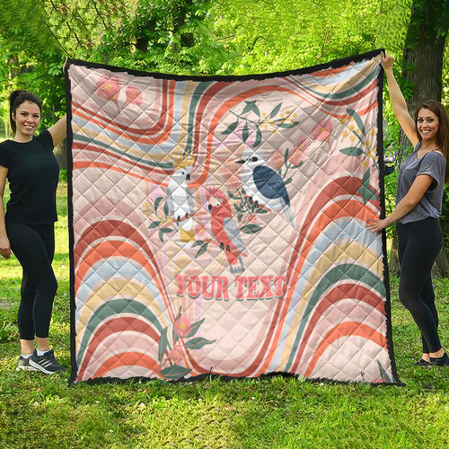personalised-australia-hippie-christmas-quilt-cockatoo-kookaburra-with-wattle-pink-peach-style