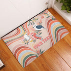 personalised-australia-hippie-christmas-rubber-doormat-cockatoo-kookaburra-with-wattle-pink-peach-style