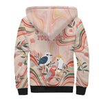 personalised-australia-hippie-christmas-sherpa-hoodie-cockatoo-kookaburra-with-wattle-pink-peach-style