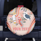 personalised-australia-hippie-christmas-spare-tire-cover-cockatoo-kookaburra-with-wattle-pink-peach-style