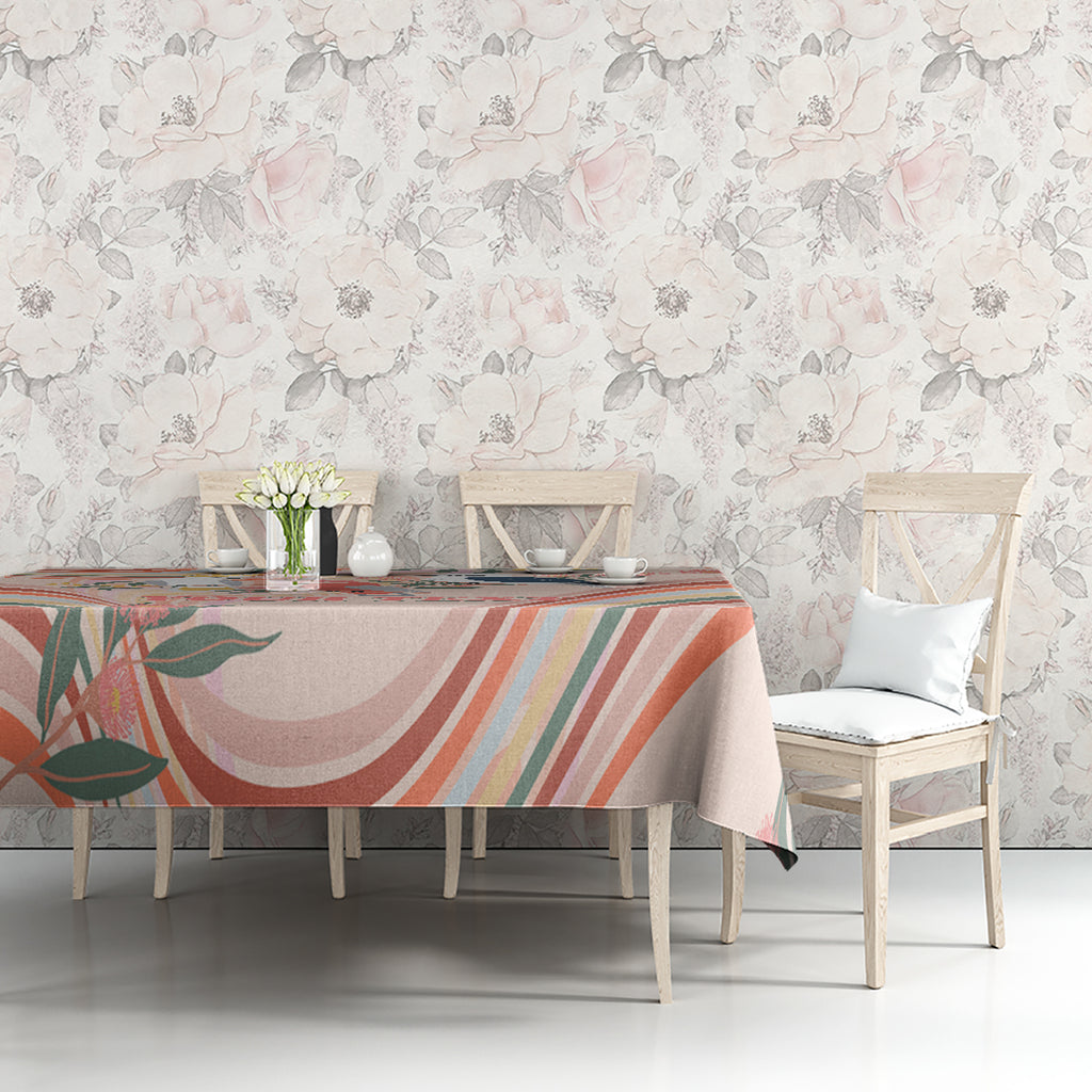 personalised-australia-hippie-christmas-tablecloth-cockatoo-kookaburra-with-wattle-pink-peach-style