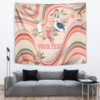 personalised-australia-hippie-christmas-tapestry-cockatoo-kookaburra-with-wattle-pink-peach-style