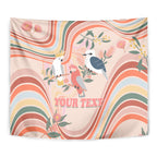 personalised-australia-hippie-christmas-tapestry-cockatoo-kookaburra-with-wattle-pink-peach-style