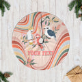 personalised-australia-hippie-christmas-tree-skirt-cockatoo-kookaburra-with-wattle-pink-peach-style