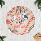 personalised-australia-hippie-christmas-tree-skirt-cockatoo-kookaburra-with-wattle-pink-peach-style