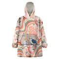 personalised-australia-hippie-christmas-wearable-blanket-hoodie-cockatoo-kookaburra-with-wattle-pink-peach-style