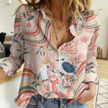 personalised-australia-hippie-christmas-women-casual-shirt-cockatoo-kookaburra-with-wattle-pink-peach-style