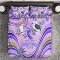 australia-hippie-christmas-bedding-set-cockatoo-kookaburra-with-wattle-violet-pastel-color
