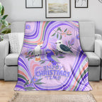 australia-hippie-christmas-blanket-cockatoo-kookaburra-with-wattle-violet-pastel-color