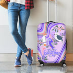 australia-hippie-christmas-luggage-cover-cockatoo-kookaburra-with-wattle-violet-pastel-color