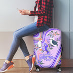 australia-hippie-christmas-luggage-cover-cockatoo-kookaburra-with-wattle-violet-pastel-color