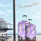 australia-hippie-christmas-luggage-cover-cockatoo-kookaburra-with-wattle-violet-pastel-color