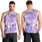 australia-hippie-christmas-men-tank-top-cockatoo-kookaburra-with-wattle-violet-pastel-color