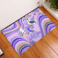 australia-hippie-christmas-rubber-doormat-cockatoo-kookaburra-with-wattle-violet-pastel-color
