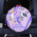 australia-hippie-christmas-spare-tire-cover-cockatoo-kookaburra-with-wattle-violet-pastel-color