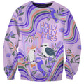 australia-hippie-christmas-sweatshirt-cockatoo-kookaburra-with-wattle-violet-pastel-color