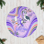 australia-hippie-christmas-tree-skirt-cockatoo-kookaburra-with-wattle-violet-pastel-color