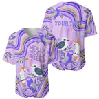 personalised-australia-hippie-christmas-baseball-jersey-cockatoo-kookaburra-with-wattle-violet-pastel-color