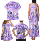personalised-australia-hippie-christmas-family-matching-tank-maxi-dress-and-hawaiian-shirt-cockatoo-kookaburra-with-wattle-violet-pastel-color