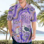 personalised-australia-hippie-christmas-hawaiian-shirt-cockatoo-kookaburra-with-wattle-violet-pastel-color