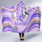 personalised-australia-hippie-christmas-hooded-blanket-cockatoo-kookaburra-with-wattle-violet-pastel-color