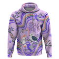 personalised-australia-hippie-christmas-hoodie-cockatoo-kookaburra-with-wattle-violet-pastel-color