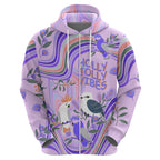 personalised-australia-hippie-christmas-hoodie-cockatoo-kookaburra-with-wattle-violet-pastel-color