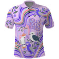 personalised-australia-hippie-christmas-polo-shirt-cockatoo-kookaburra-with-wattle-violet-pastel-color