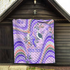 personalised-australia-hippie-christmas-quilt-cockatoo-kookaburra-with-wattle-violet-pastel-color
