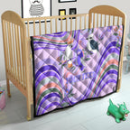 personalised-australia-hippie-christmas-quilt-cockatoo-kookaburra-with-wattle-violet-pastel-color