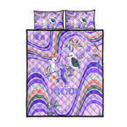 personalised-australia-hippie-christmas-quilt-bed-set-cockatoo-kookaburra-with-wattle-violet-pastel-color