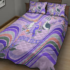 personalised-australia-hippie-christmas-quilt-bed-set-cockatoo-kookaburra-with-wattle-violet-pastel-color