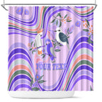 personalised-australia-hippie-christmas-shower-curtain-cockatoo-kookaburra-with-wattle-violet-pastel-color