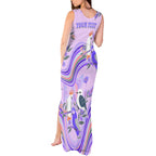 personalised-australia-hippie-christmas-tank-maxi-dress-cockatoo-kookaburra-with-wattle-violet-pastel-color
