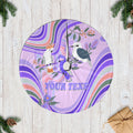 personalised-australia-hippie-christmas-tree-skirt-cockatoo-kookaburra-with-wattle-violet-pastel-color