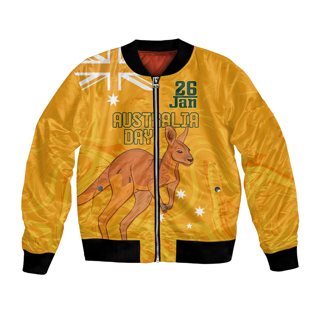 Personalised Matildas Australia Day Bomber Jacket Proud To Be Tillies Gold Version
