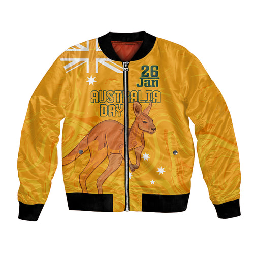 Personalised Matildas Australia Day Bomber Jacket Proud To Be Tillies Gold Version