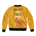 Personalised Matildas Australia Day Bomber Jacket Proud To Be Tillies Gold Version