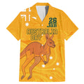 Personalised Matildas Australia Day Family Matching Mermaid Dress and Hawaiian Shirt Proud To Be Tillies Gold Version