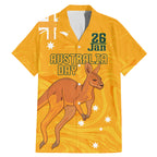 Personalised Matildas Australia Day Family Matching Mermaid Dress and Hawaiian Shirt Proud To Be Tillies Gold Version