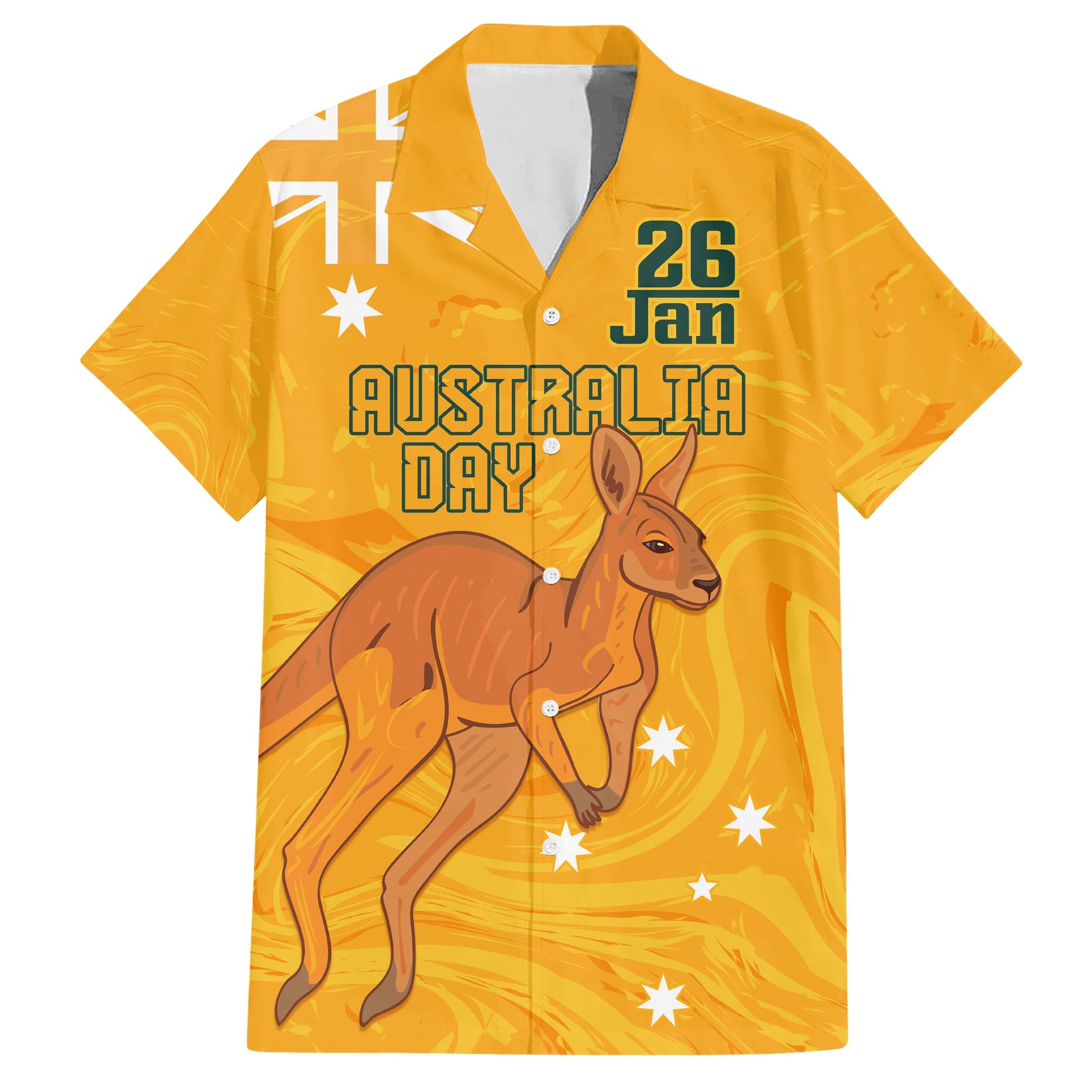 Personalised Matildas Australia Day Hawaiian Shirt Proud To Be Tillies Gold Version