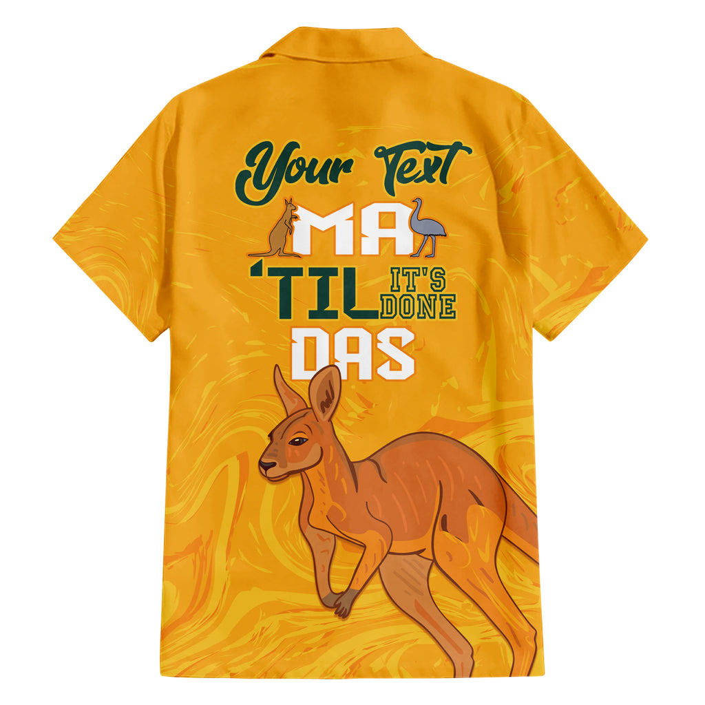 Personalised Matildas Australia Day Hawaiian Shirt Proud To Be Tillies Gold Version