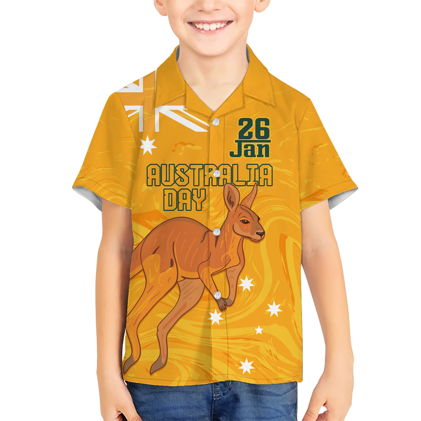 Personalised Matildas Australia Day Hawaiian Shirt Proud To Be Tillies Gold Version
