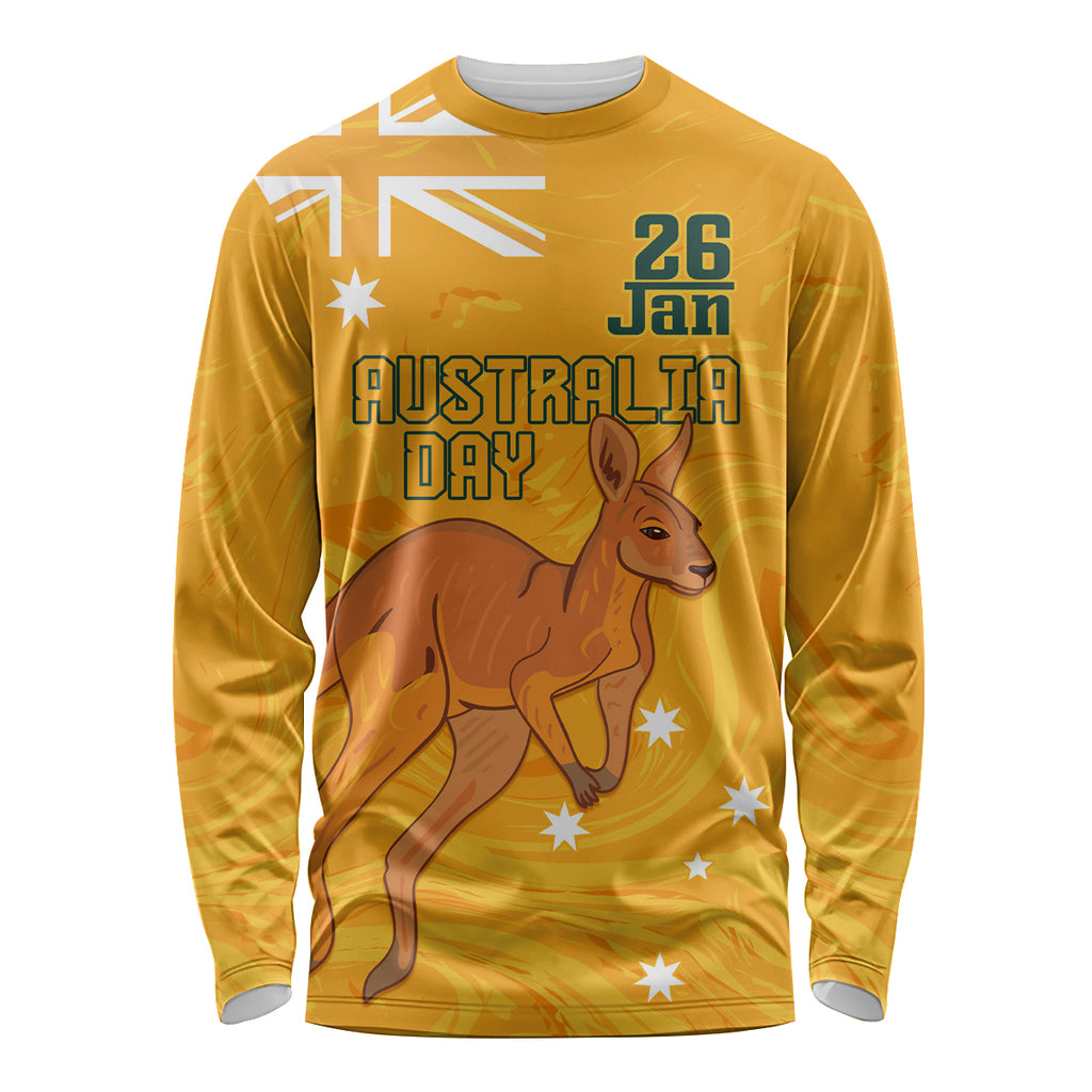 Personalised Matildas Australia Day Long Sleeve Shirt Proud To Be Tillies Gold Version
