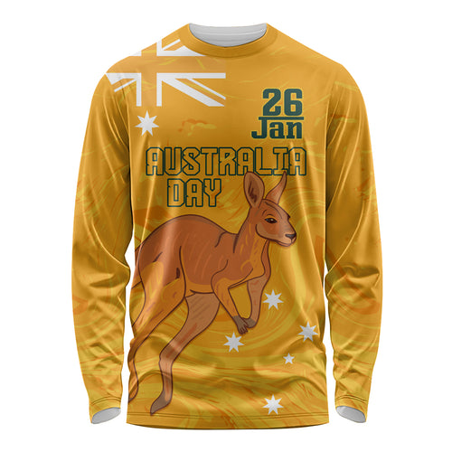 Personalised Matildas Australia Day Long Sleeve Shirt Proud To Be Tillies Gold Version