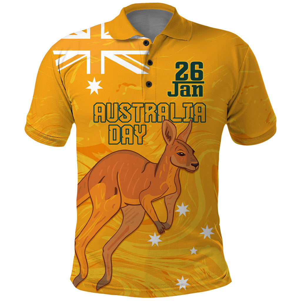 Personalised Matildas Australia Day Polo Shirt Proud To Be Tillies Gold Version