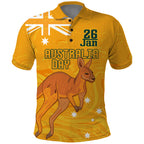 Personalised Matildas Australia Day Polo Shirt Proud To Be Tillies Gold Version