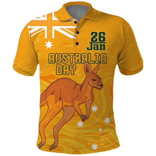 Personalised Matildas Australia Day Polo Shirt Proud To Be Tillies Gold Version